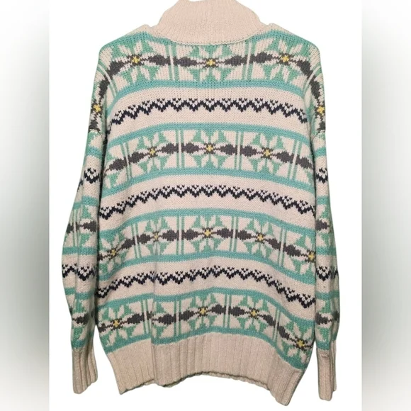 American Eagle Outfitters Multicolor Knit Sweater XS Oversized PTP 23 - Picture 4 of 5